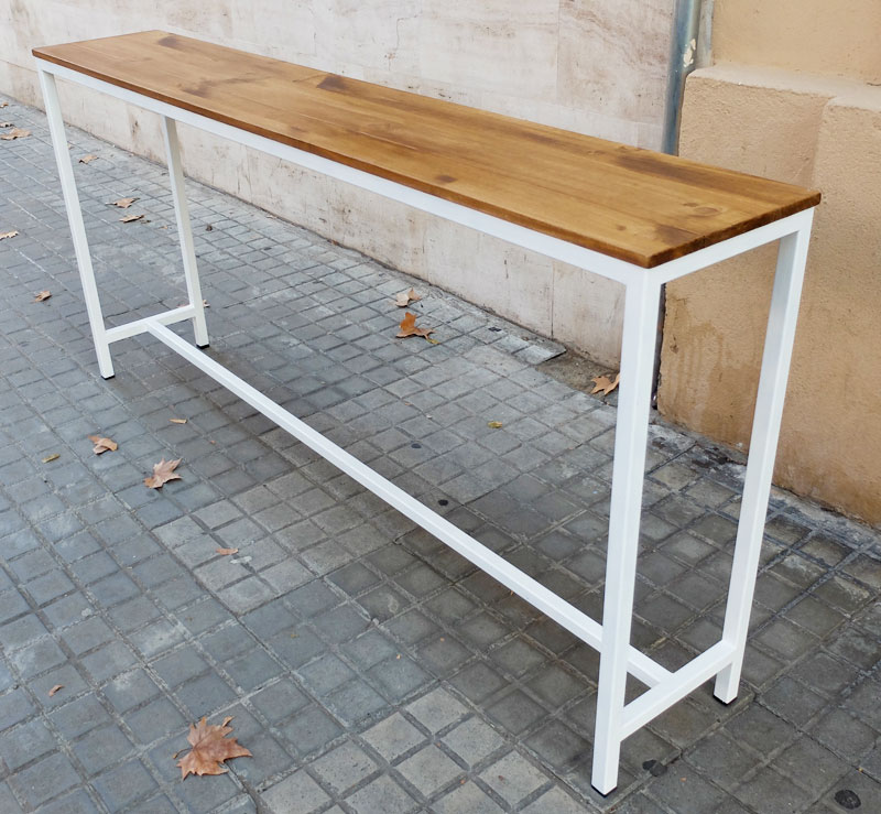 taula alta ferro fusta