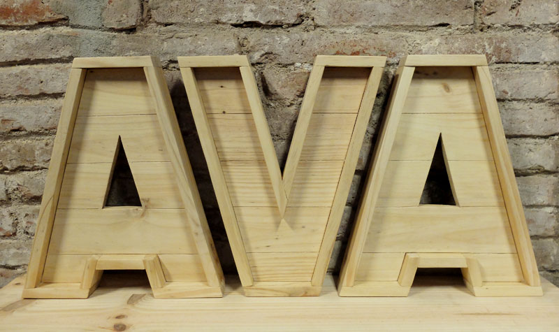 lletres fusta personalitzades